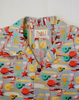 SUN SURF (サンサーフ) 半袖オープンシャツ SS39099 "UNDER THE SEA" by MOOKIE グレー