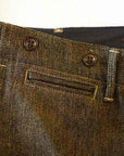 Dapper's (ダッパーズ) ワイドワークトラウザース 1676 "Classical Army Style Wide Trousers" オリーブブラウンサージ