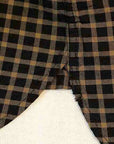 DELUXEWARE (デラックスウエア) 長袖シャツ LV-24 "THROUGH GINGHAM CHECK" ブラック×イエロー