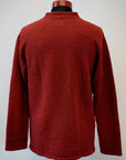DALEE'S (ダリーズ) 長袖Tシャツ 1800LT ...30s SEERS KNIT レッド・バーガンディ