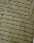 WARE HOUSE (ウエアハウス) 長袖ワークシャツ 3027 "FULL OPEN CHECK SHIRTS" カーキ
