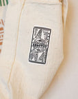 Dapper's (ダッパーズ) 半袖Tシャツ 1560 "Aztec Print Design Crew Neck Tee Special Sewing Model" オフ/グリーン/ブリック