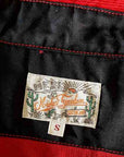 シュガーケーン×ミスターフリーダム コーデュロイ・ウエスタンシャツ SC28946 "MFSC "HOOPER" CORDUROY DUDE RANCHER" レッド