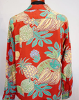 SUN SURF (サンサーフ) 長袖ハワイアンシャツ SS29405 "TROPICAL FRUITS" オレンジ