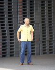 SUN SURF Special Edition (サンサーフ・スペシャルエディション) 半袖パラカシャツ SS39127 "WATUMULL'S PALAKA CHECK SHIRT" イエロー