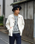 SUGAR CANE (シュガーケーン) 9oz.ツイル・ワークコート SC15506 "1920's CARTOON WORK COAT" ナチュラル・ワンウォッシュ