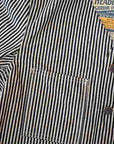 HEAD LIGHT (ヘッドライト) エンジニアジャケット HD15237 "11oz. EXPRESS STRIPE VEST(FULL SLEEVES)" エクスプレスストライプ・ワンウォッシュ
