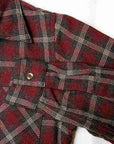 DALEE'S (ダリーズ) 長袖オープンカラーシャツ "WALES CHECK (ウェールズチェック)" ...30s Wales Check Shirt ワイン