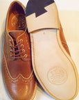 JELADO (ジェラード) "ANTIQUE GARMENTS" × 「RHYTHM FOOTWEAR」 ウィングチップシューズ JRS-1004 "Harlem" マスタード