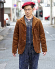 HEAD LIGHT (ヘッドライト) ストライプデニム・オーバーオール HD42498 "SPECIAL WOVEN STRIPE DENIM LOW BACK OVERALLS" ワンウォッシュ