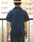 JOHN GLUCKOW (ジョン・グラッコウ) 半袖シャツ JG42115 "Brig Shirts (ブリッグシャツ)" 刺し子・インディゴチェック