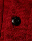 DALEE'S (ダリーズ) 6分袖ヘンリーネックTシャツ "Rail Nit (レイルニット)" ...RAIL ROAD KNIT レッド