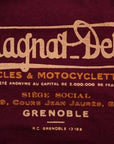 DELUXEWARE (デラックスウエア) 半袖Tシャツ DLT-1604B "MAGNAT DEBON" トップパープル×フットブルー