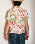 SUN SURF (サンサーフ) 半袖ハワイアンシャツ SS37463 "HANGING HELICONIA" オフホワイト