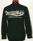 DELUXEWARE (デラックスウエア) 長袖サーマルTシャツ MILC-04 "DELUXE" ブラック