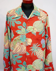 SUN SURF (サンサーフ) 長袖ハワイアンシャツ SS29405 "TROPICAL FRUITS" オレンジ