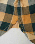 DELUXEWARE (デラックスウエア) 長袖シャツ LV-17 "THROUGH BLC CHECK" BLC.イエロー
