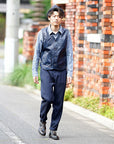 DALEE'S (ダリーズ) レザーベスト "Mest.C (メスト.C)" ...Horse Hide Leather Vest ネイビー