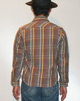 JELADO (ジェラード) ヘヴィーネルシャツ (ショート丈) JP42133 "Unionworkers Shirts (ユニオンワーカーズシャツ)" チョコレートブラウンC