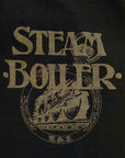 DELUXEWARE (デラックスウエア) 半袖Tシャツ DLT-31 "STEAM BOILER" インクブラック