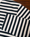 WORKERS (ワーカーズ) 長袖ボーダーTシャツ "Narrow Border Long" ブラック×ホワイト