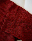 DALEE'S (ダリーズ) 長袖Tシャツ 1800LT ...30s SEERS KNIT レッド・バーガンディ