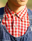 JELADO (ジェラード) 長袖ワークシャツ JP51104 "Railroader Shirts (レイルローダーシャツ)" レッド