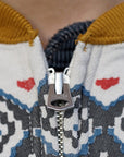 DELUXEWARE (デラックスウエア) ハーフジップ・スウェット S105-24A "SNOW HALF ZIP" アンティークイエロー