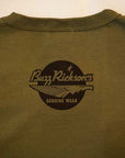 BUZZ RICKSON'S (バズリクソンズ) × PEANUTS (ピーナッツ) 長袖スヌーピーTシャツ BR69276 "U.S.NAVAL TRAINING CENTER" オリーブ