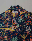 SUN SURF (サンサーフ) 半袖ハワイアンシャツ SS38316 "TORCH FISHERMAN" ブラック