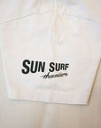 SUN SURF (サンサーフ) × PEANUTS (ピーナッツ) 半袖スヌーピーTシャツ SS79166 "SURF" ホワイト