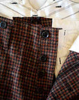 Dapper's (ダッパーズ) ハイバックトラウザース 1600 "Classical Narrow Trousers Type Hi-Back" ブリック/ブラック・クラシックチェック