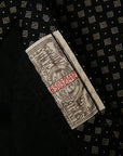 SUGAR CANE (シュガーケーン) 長袖ワークシャツ SC28282 "4oz. SATEEN PRINT WORK SHIRT" ブラック