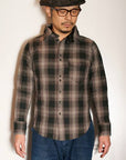 DALEE'S (ダリーズ) フランネルシャツ "Amond (アモンド)" ...20s ENBROID SHIRT IM.ブラック