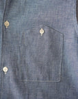 WARE HOUSE (ウエアハウス) 半袖オープンカラーシャツ 3091 "S/S OPEN COLLAR SHIRTS" コンビシャンブレー