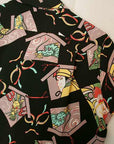 SUN SURF (サンサーフ) 半袖ハワイアンシャツ SS38036 "KABUKI MAKE UP" ブラック