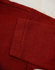 DALEE'S (ダリーズ) 6分袖ヘンリーネックTシャツ "Rail Nit.B (レイルニット.B)" ...RAIL ROAD KNIT フェルトレッド