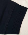 Dapper's (ダッパーズ) ヘンリーネック・半袖Tシャツ 1324 "Random Henley Work Rib Tee" ネイビー