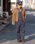 DELUXEWARE (デラックスウエア) 長袖シャツ LV-21 "THROUGH STRIPE" RD.オレンジ