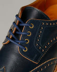 JELADO (ジェラード)"ANTIQUE GARMENTS" × RHYTHM FOOTWEAR (リズムフットウエア) ウィングチップシューズ AG21901 "Harlem" オールドネイビー