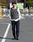 DALEE'S (ダリーズ) 長袖ドレスシャツ "CALICO.D (キャラコ.D) with COLLER No.4" ホワイトストライプ