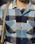 DELUXEWARE (デラックスウエア) ウールシャツ MVB-14 "THROUGH WOOL SHIRT" ブルーチェック