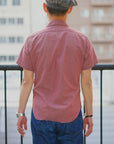DELUXEWARE (デラックスウエア) 半袖ワークシャツ RDDX-02S "RED CHAMBRAY" レッド