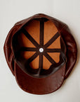 Dapper's (ダッパーズ) レザーキャスケット 1515 "40’s Style Classic Horsehide Leather Casquette" ブラウン