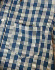 UNION SUPPLY (ユニオンサプライ) パラカジャケット US13487 "PALAKA CHECK SHIRT BLOUSE" ネイビー・ワンウォッシュ