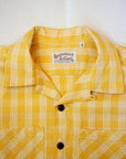 SUN SURF Special Edition (サンサーフ・スペシャルエディション) 半袖パラカシャツ SS39127 "WATUMULL'S PALAKA CHECK SHIRT" イエロー