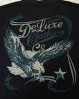 DELUXEWARE (デラックスウエア) 半袖Tシャツ BRG-19A "US EAGLE" ブルーブラック
