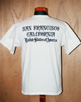 DELUXEWARE (デラックスウエア) 半袖Tシャツ DLT-1501B "SANFRANCISCO" ホワイト