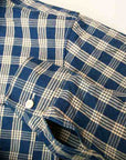 UNION SUPPLY (ユニオンサプライ) パラカジャケット US13487 "PALAKA CHECK SHIRT BLOUSE" ネイビー・ワンウォッシュ