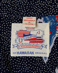DUKE KAHANAMOKU (デューク・カハナモク) 半袖ハワイアンシャツ DK38677 "DUKE'S POLKA-DOTS" ネイビー
